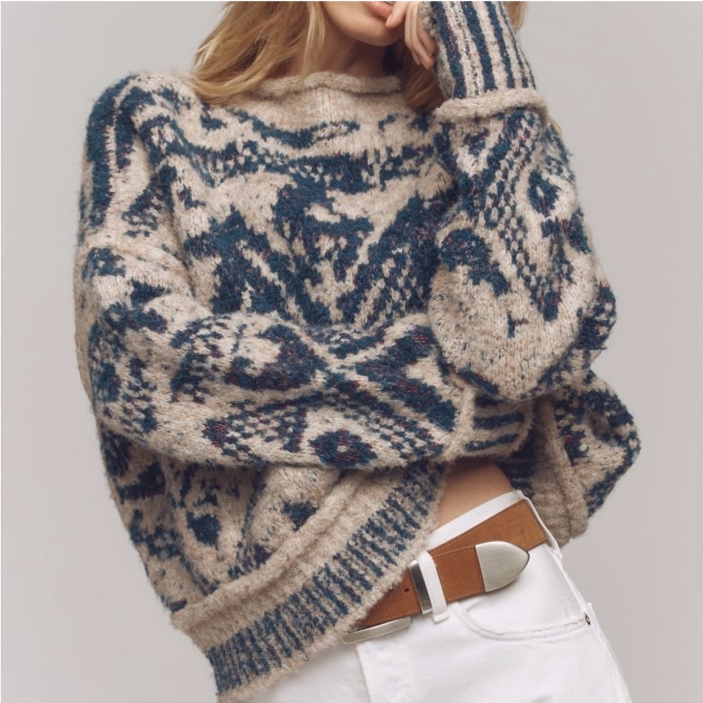 NWT Pilcro Relaxed Roll-Neck Sweater